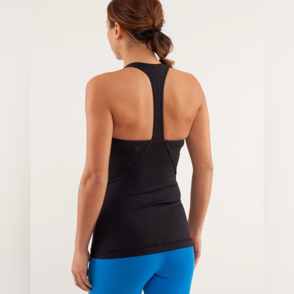 Lululemon Power Up Tank Black Size 6 - Picture 3 of 8